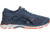 Asics GEL-Kayano 24 Road Running Shoes - Women's, Smoke Blue/Dark Blue/Canteloupe, Medium, 10 US T799N.5649-10