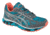 Asics Gel-Scram 2 Trail Running Shoe - Womens-Blue/Silver/Coral-Medium-6.5 US