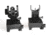 AT3 Tactical AR-15 Pro Series Flip-Up Backup Mounted Iron Sights w/ Front/Rear Set, Same Plane, IS-09, IS-09