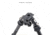 Atlas PSR Standard Bipod, 5-9.4in Height Range, Arisaka Picatinny Rail Slider, Black, BT46NCPLUSARSKPICSLDR