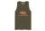 Atoll Board Co Mens premium tank top with Atoll Vintage Bison Logo Graphic - Military Green, M - Military Green,M, 62C3408844D9EMilitary-Green-M