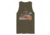 Atoll Board Co Mens premium tank-top with Atoll Volcano Grapic - Military Green, L - Military Green,L, 62FBD088904E5Military-Green-L