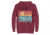Atoll Board Co Unisex Premium Hoodie with Atoll SUP Rider and Reef Graphic - Maroon, S - Maroon,S, 62CEFCABCAE0CMaroon-S