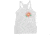 Atoll Board Co Womens Racerback Tank with Atoll Paddle Board Island Flower Graphic - Heather White, L - Heather White,L, 6442F10F86D7AHeather-White-L