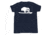 Atoll Board Co Youth Short Sleeve T-Shirt with Atoll Solo Bison Graphic - Navy, S - Navy,S, 630D46697C467Navy-S
