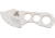 Attack-Rescue-Survive Shanghai Shank Fixed Blade Neck Knife, Polished, Skeletonized Handle ARS07