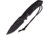 Attleboro Knives The Attleboro Fixed Blade Knife, 9.75in Overall, 4.5in, S35VN, Black Cerakote Plain Drop Point Blade, Black Canvas Micarta Handle, Boltaron Sheath, AK-10121