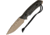 Attleboro Knives The Attleboro Fixed Blade Knife, 9.75in Overall, 4.5in, S35VN, Coyote Brown Cerakote Plain Drop Point Blade, Black Canvas Micarta Handle, Boltaron Sheath, AK-10122