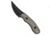 Audacious Concept Fanglet Fixed Blade Knife, 2.44in, CPM MagnaCut, Trailing Point Blade, Micarta, Green Handle, Green/Gray, 6.26 inch, BHQ-219228