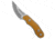 Audacious Concept Fanglet Fixed Blade Knife, 2.44in, CPM MagnaCut, Trailing Point Blade, ULTEM, Yellow Handle, Yellow/Gray, 6.26 inch, BHQ-219225