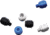 August Engineering 3-Pack Bugout 535 Thumb Stud, Black/Silver/Blue, Aluminum, AE-1401-3PK