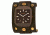 Axcent Rocker Watch, Dark Brown Strap, Dark Brown Dial, Gold Hands X1001r-736