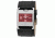 Axcent Pixy Watch, Black Strap, Red Face, Silver Hands X13042-867