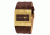 Axcent Bump Watch, Brown Strap, Brown Face, Gold Hands X20008-736