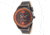 Axcent Splash Watch, Black Strap, Brown Face, Orange Numerals X26001-267