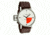 Axcent Jules Watch, Dark Brown Strap, White Face, Black Hands X37501-166