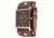 Axcent Expander Watch, Dark Brown Strap, Olive Face, Silver Hands X38001-466
