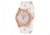 Axcent Remix Watch, White Strap, White Face, Rose Gold Hands X4388r-041
