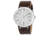 Axcent Slick Watch, Brown Strap, Silver Face, Silver Hands X58001-636
