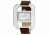 Axcent Eccentric Watch, Brown Strap, Silver Face, Silver Hands X59982-636