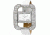 Axcent Eccentric Watch, White Strap, White Face, Silver Hands, Crystals X59984-631
