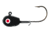 B-Fish-N H20 Precision Jigs, Glowss Black, 1/8oz, 6 per Pack, H20-002-008-5