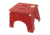 B &amp; R Plastics 101-6R E-Z Foldz Step Stool, Red, 9in, 101-6R-RED