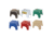 B &amp; R Plastics E Z Foldz Folding Step Stool 9 Assorted Fashion Colors, Pack of 6, 101-6FA