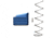 Backup Tactical Glock 17/19/22/23 +5 Rounds Pistol Magazine Extension, Blue, 5, BACKG1923MEXT-BLU