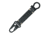 Baladeo Colonel Keychain Carabiner with Black Leather, 6.25in X 1.25in X .43in, Key Holder With Black Leather And Painted Steel Tactical Snap Shackle And Omega Shackle, EDC002