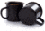 Barebones Enamel Espresso Cup Set, Charcoal, CKW-344
