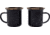 Barebones Enamel Espresso Cup Set, Charcoal, CKW-344
