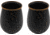Barebones Enamel Tumbler Set Charcoal