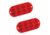 Bargman Oblong Adhesive Reflector 3-1/4in x 1-1/2, Red, 71-78-010
