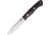 Bark River Aurora Fixed Blade Knife, 9.5in Overall, 4.63in Satin A2 Tool Steel Blade, Burgundy Canvas Micarta Handle, Brown Leather Belt Sheath, 06-115MBU