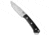 Bark River Bark River Fox River Fixed Blade Knife Black Canvas Micarta 4" A-2, Black, A2, adult, BHQ-38756