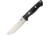 Bark River Bravo 1.25 Black Canvas Fixed Blade Knife, 5in, Drop Point, Black, Canvas Micarta Handle BA07125MBC