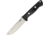 Bark River Bravo 1.25 Black Micarta Fixed Blade Knife, 5in, A2 Tool Steel, Drop Point, Black, Canvas Micarta Handle BA07115MBC