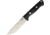 Bark River Bravo 1.25 LT 3V Black Fixed Blade Knife, 4.875in, CPM-3V Carbon Steel, Black, Canvas Micarta Handle BA07129MBC