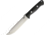 Bark River Bravo 1.5 Black Canvas Fixed Blade Knife, 6in, CPM-3V Steel, Black, Canvas Micarta Handle BA07123MBC