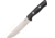 Bark River Bravo 1.5 Field Knife Black Fixed Blade Knife, 5.75in, A2 Tool Steel, Standard Edge, Satin, Black, Canvas Micarta Handle BA07114MBC