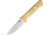 Bark River Bravo-1 LT Antique Ivory Fixed Blade Knife, 4.25in, Standard Edge, Satin, Antique Ivory, Micarta Handle BA07146MAI