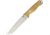 Bark River Bravo 2 Antique Ivory CPM S35V Fixed Blade Knife, 7in, Stainless Steel, Standard Edge, Antique Ivory, Micarta Handle BA07231MAI