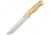Bark River Bravo II 3V Antique Ivory Fixed Blade Knife, 7in, CPM-3V Steel, Standard Edge, Brushed, Antique Ivory, Micarta Handle BA07221MAI
