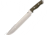 Bark River Bravo III Green Canvas Micarta Fixed Blade Knife, 11.5in, Drop Point, Brushed, Green, Canvas Micarta Handle BA07321MGC