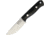 Bark River Bravo Micro Black Canvas Fixed Blade Knife, 2.25in, Standard Edge, Satin, Black, Canvas Micarta Handle BA07042MBC