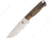 Bark River Bravo Necker II Fixed Blade Knife, 3.5in, Drop Point, Brushed, Camo, G10 Handle BA004GMSC