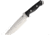 Bark River Bravo Survivor Fixed Blade Knife, 12.5in Overall, 7in Satin Cpm-3V Carbon Steel Drop Point, Black Canvas Micarta Handle, Brown Leather Belt Sheath, 07-226MBC