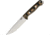 Bark River Bravo Vortex Rampless Fixed Blade Knife, 5.25in, A2 Tool Steel, Drop Point, Camo, Micarta Handle BA07117RGMSC