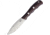 Bark River Canadian Special Fixed Blade Knife, 8.63in Overall, 4.25in Satin Cpm-3V Carbon Steel Blade, Burgundy Canvas Micarta Handle, Brown Leather Belt Sheath, 03-123MBU